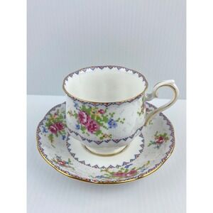 Vintage Royal Albert Petit Point China Tea Cup Saucer Set England Bone China